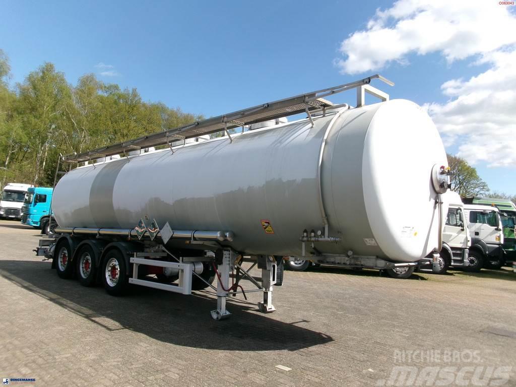 Maisonneuve Chemical tank inox L4BH 33.4 m3 / 1 comp Tanker poluprikolice