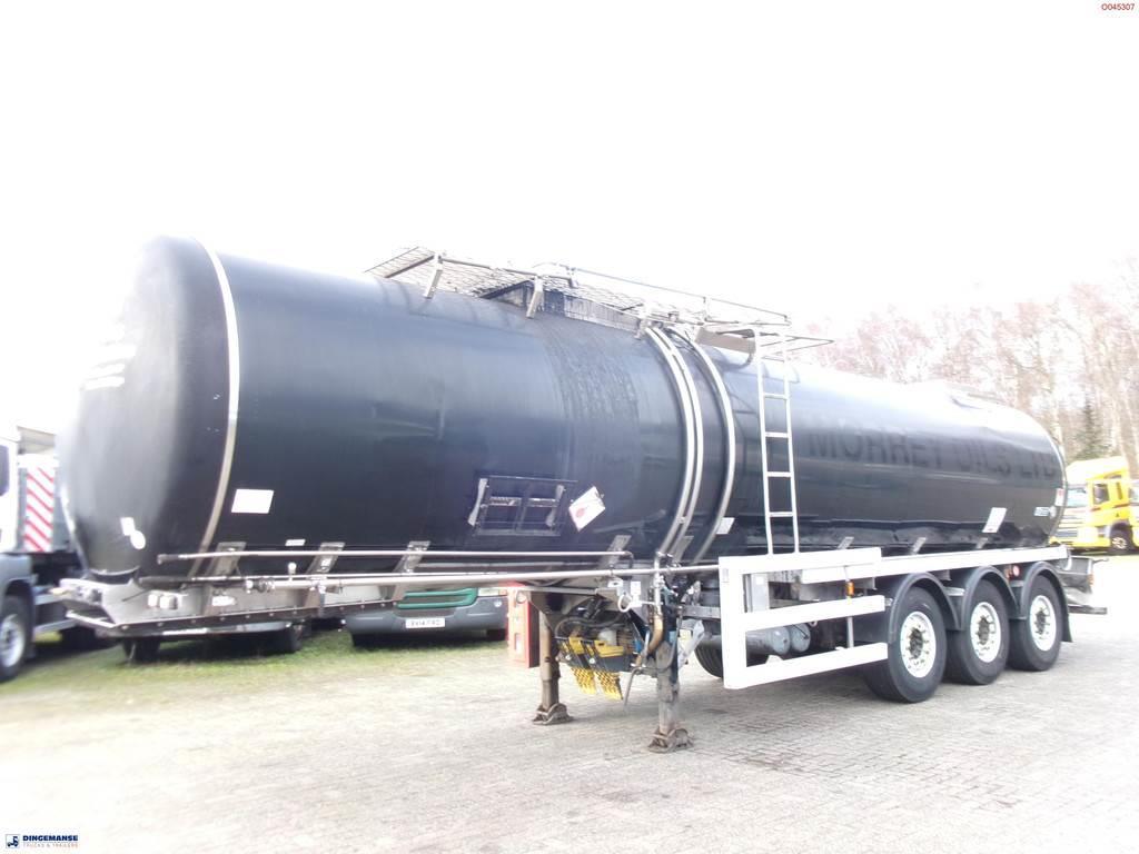 Crossland Bitumen tank inox 33 m3 / 1 comp + compressor + st Tanker poluprikolice