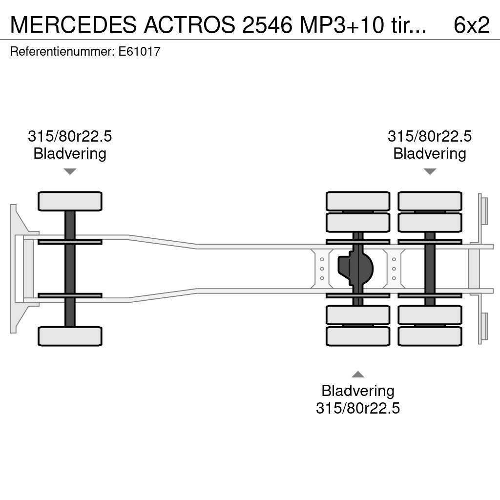 Mercedes-Benz ACTROS 2546 MP3+10 tires/pneus Kontejnerski kamioni