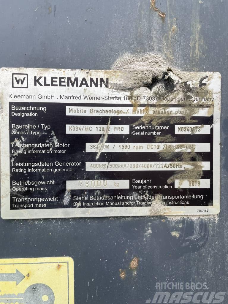 Kleemann K034 / MC 120 Z Pro Mobilne drobilice