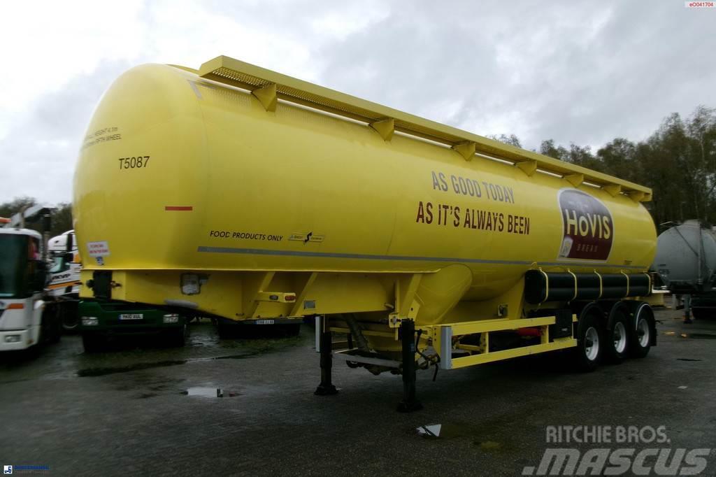 Spitzer Powder tank alu 56 m3 / 1 comp (food grade) Tanker poluprikolice