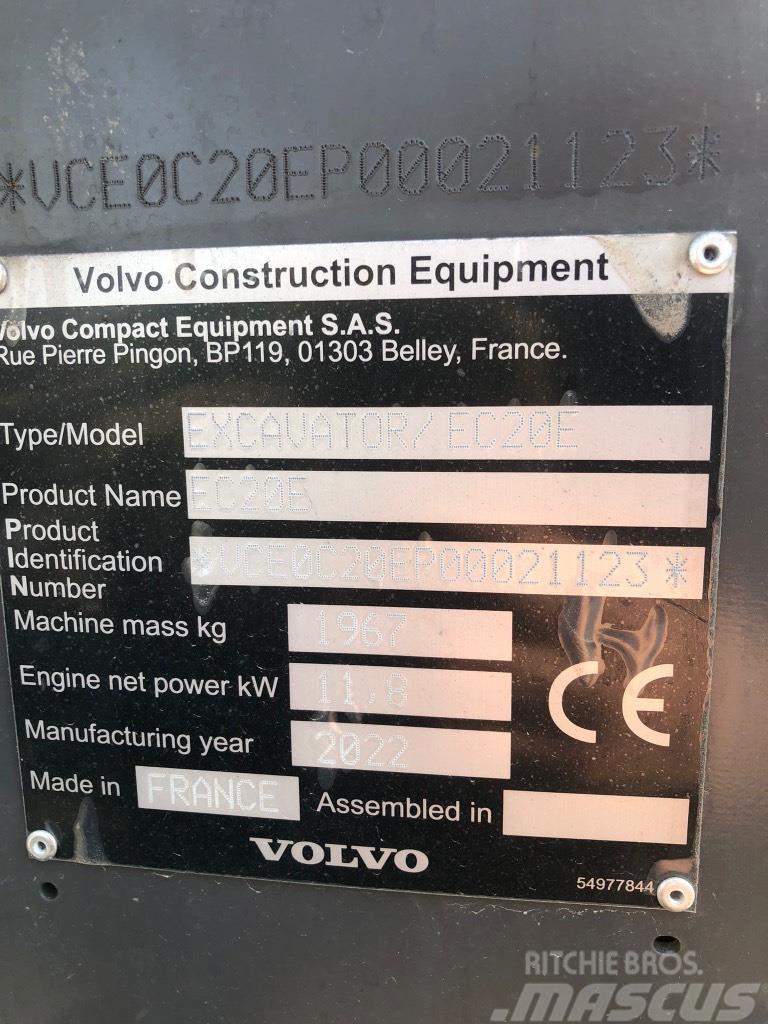 Volvo EC 20 E Mini bageri <7t