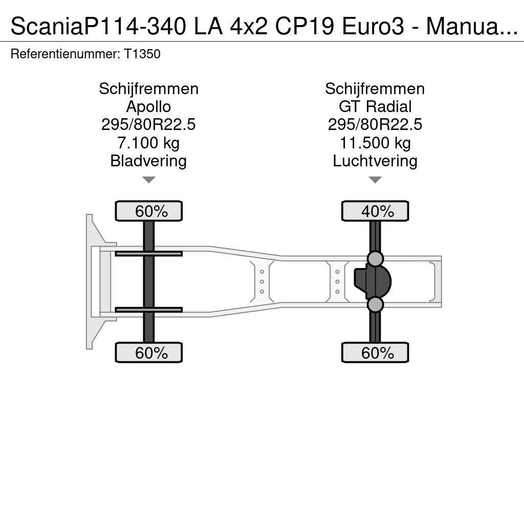 Scania P114-340 LA 4x2 CP19 Euro3 - Manual - Side Skirts Traktorske jedinice