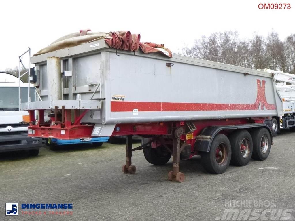 Meierling Tipper trailer alu 21 m3 + tarpaulin Kiper poluprikolice