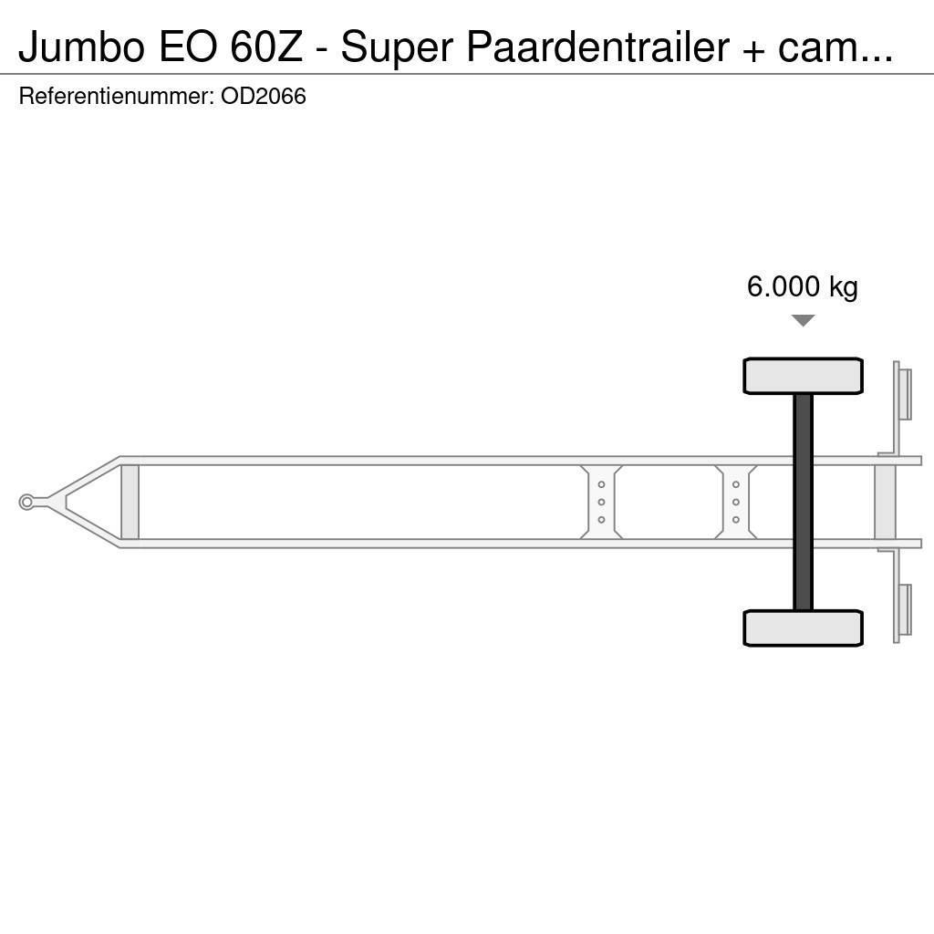 Jumbo EO 60Z - Super Paardentrailer + camper GEEN BTW! Prikolice za prijevoz stoke