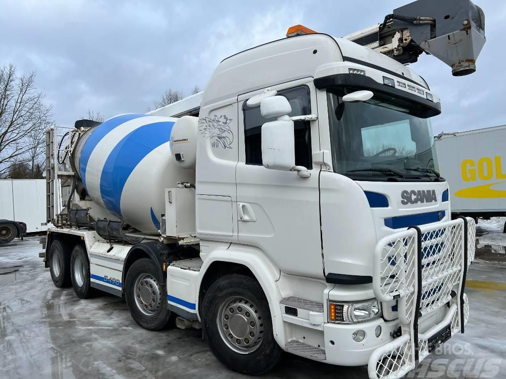 Scania G490LB8X4HNB EURO6, 8m*+HYDRAULIC PIPE 16.5m Kamioni mikseri za beton