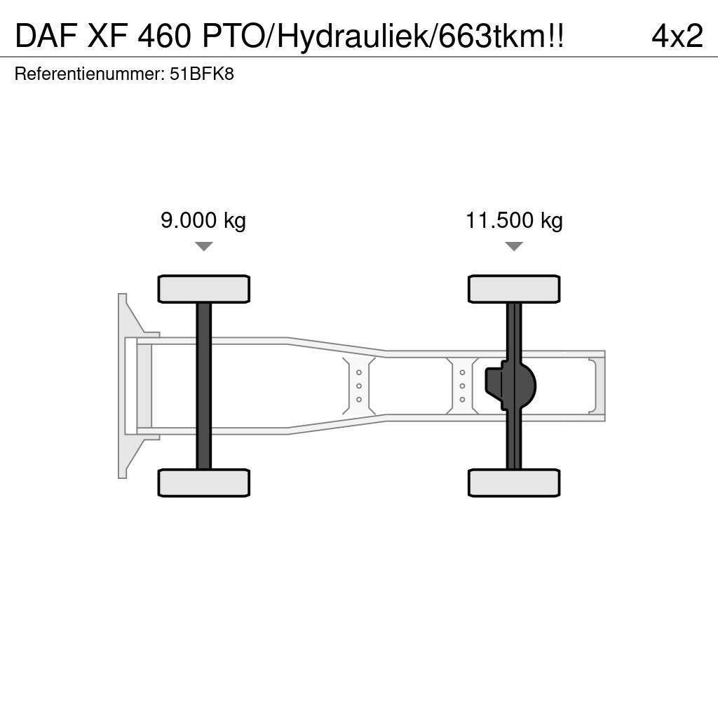 DAF XF 460 PTO/Hydrauliek/663tkm!! Traktorske jedinice