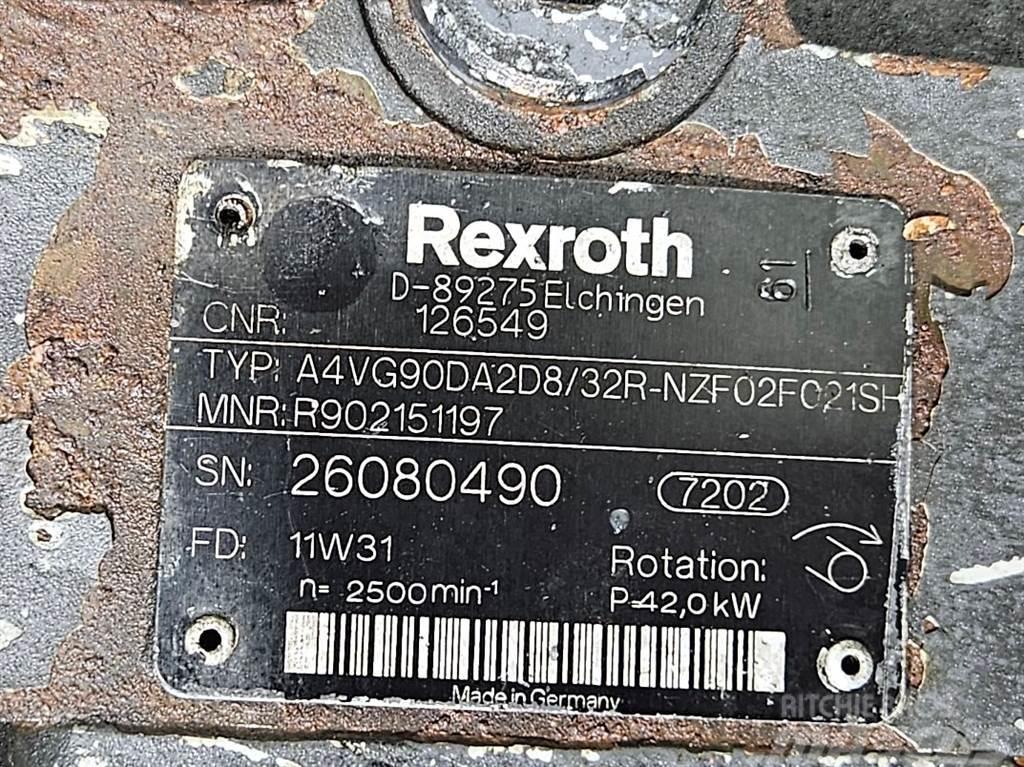 Rexroth A4VG90DA2D8/32R-Drive pump/Fahrpumpe/Rijpomp Hidraulika