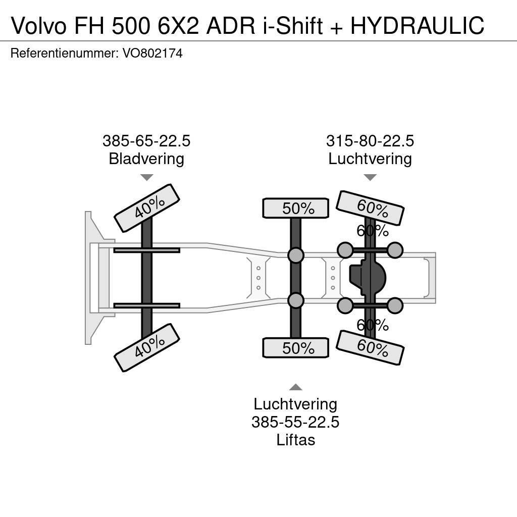 Volvo FH 500 6X2 ADR i-Shift + HYDRAULIC Traktorske jedinice