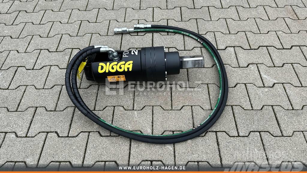  [Digga] Digga PDX2 Erdbohrer Motor mit Schläuchen Bušilice (svrdla)