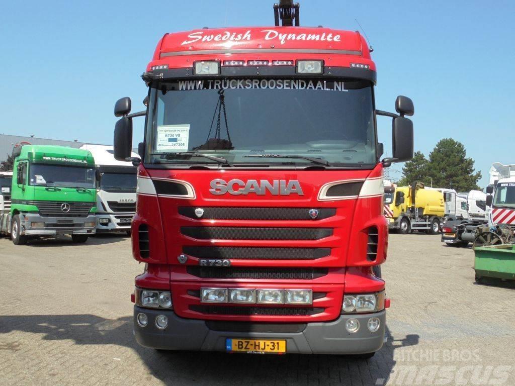 Scania R730 V8 + Euro 5 + Loglift 115Z + 6X4 + DISCOUNTED Rabljene dizalice za težak teren