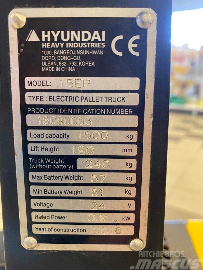 Hyundai 15EP Nisko podizni električni viličar