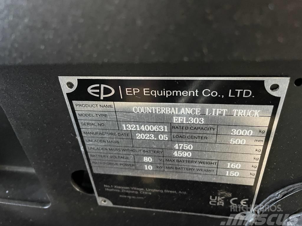 EP EFL303, Triplex, 4800mm, Vollkabine, Lithium Električni viličari