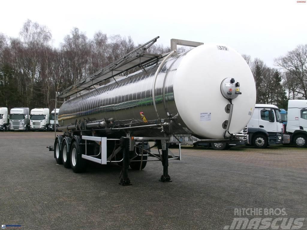 Maisonneuve Chemical tank inox 22.3 m3 / 1 comp Tanker poluprikolice