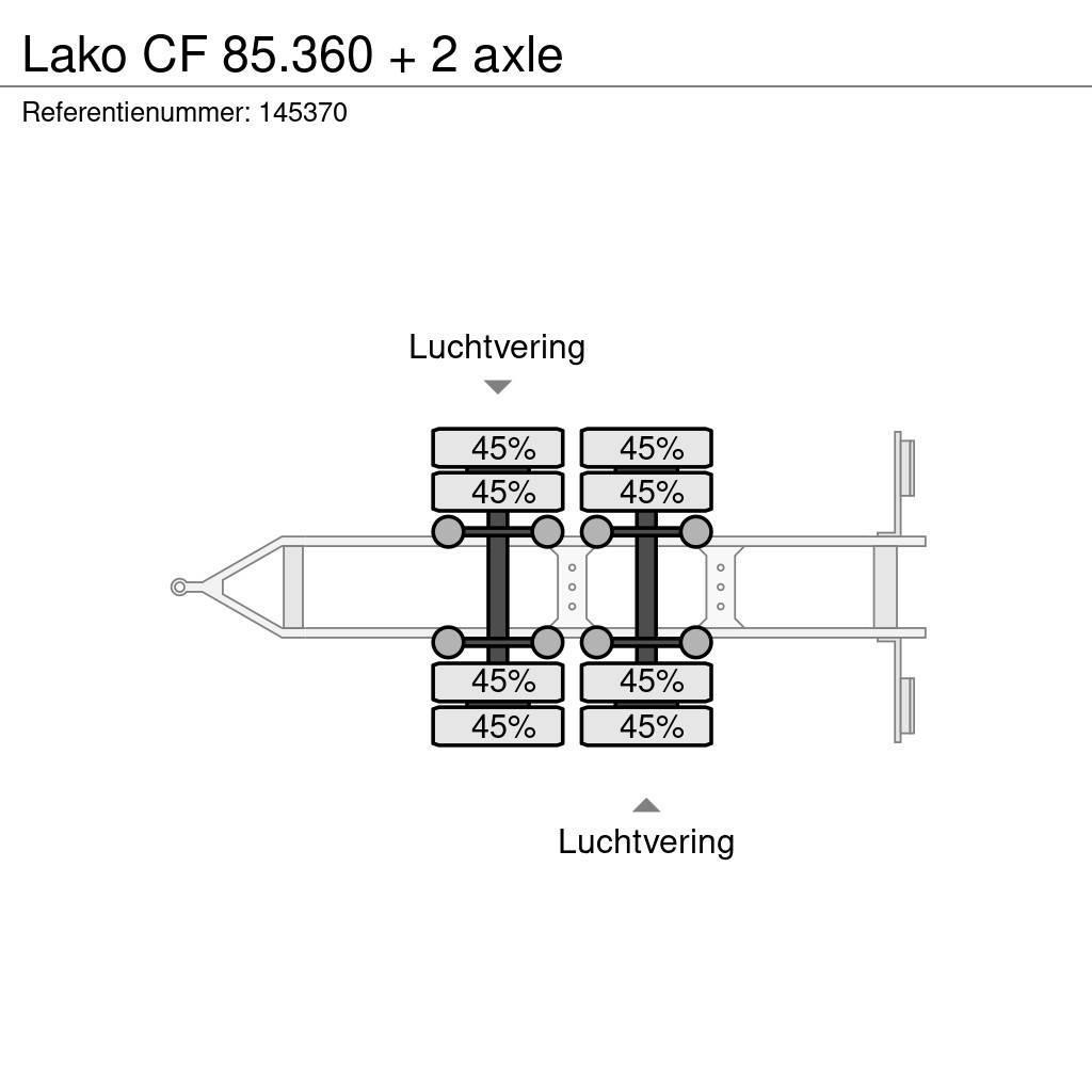 Lako CF 85.360 + 2 axle Prikolice platforme/otvoreni sanduk