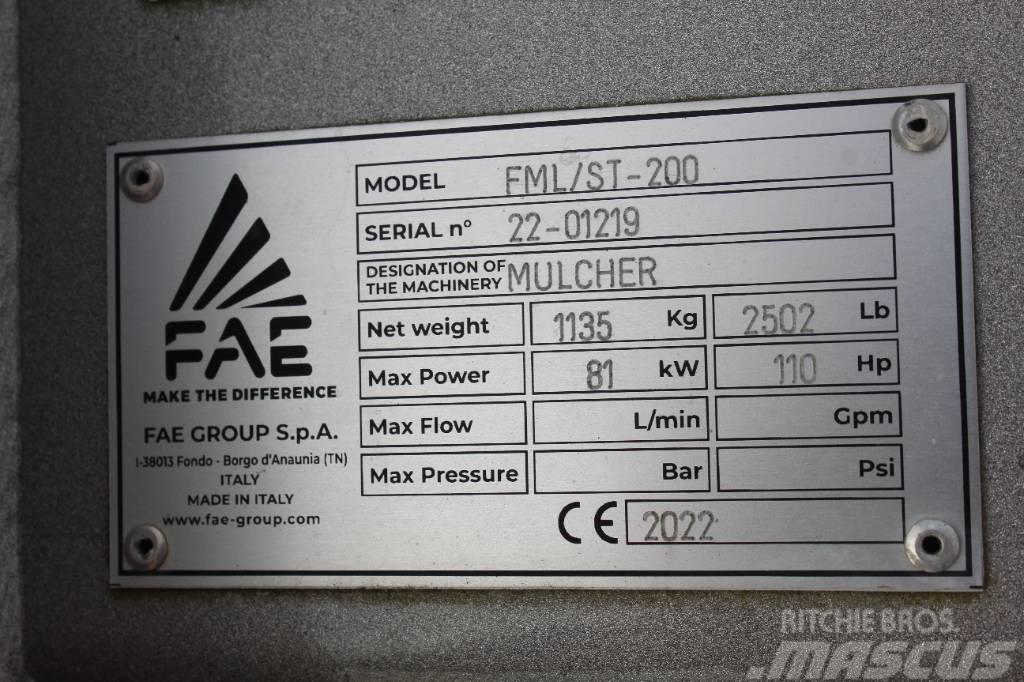 FAE Ex-Demo FML/ST-200 Forestry Mulcher Šumarski malčeri