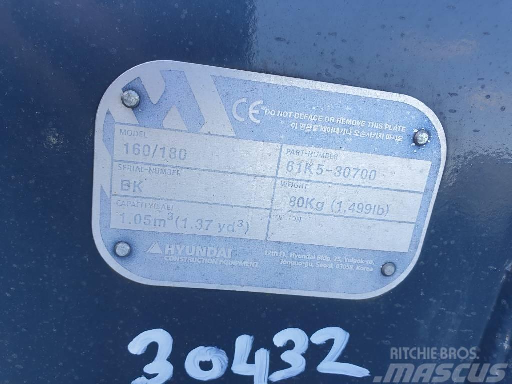 Hyundai Excvator Bucket, 61K5-30700, 180 Kašike / Korpe