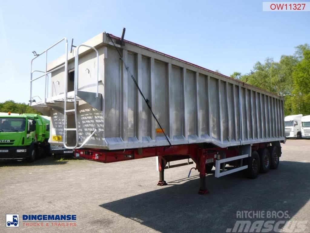 Wilcox Tipper trailer alu 55 m3 + tarpaulin Kiper poluprikolice