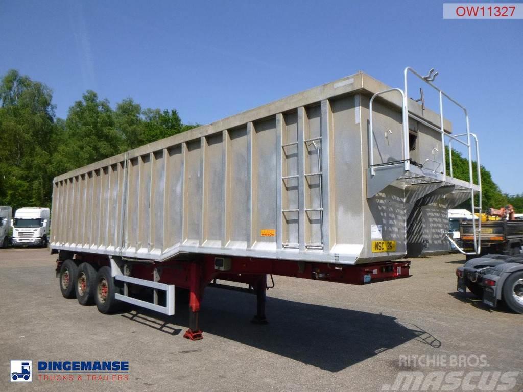 Wilcox Tipper trailer alu 55 m3 + tarpaulin Kiper poluprikolice