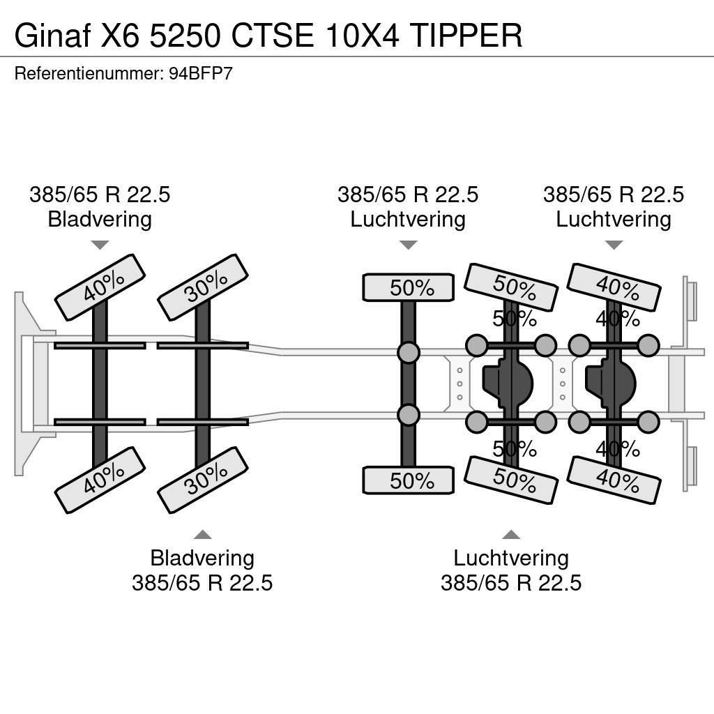 Ginaf X6 5250 CTSE 10X4 TIPPER Kiper kamioni