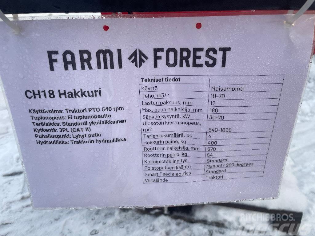 Farmi Forest CH18 Drobilice za drvo / čiperi