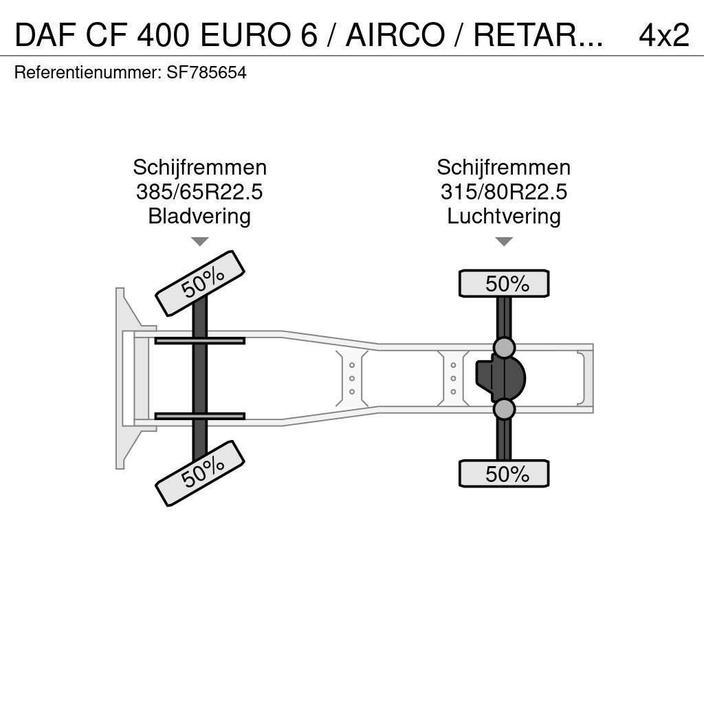 DAF CF 400 EURO 6 / AIRCO / RETARDER Traktorske jedinice