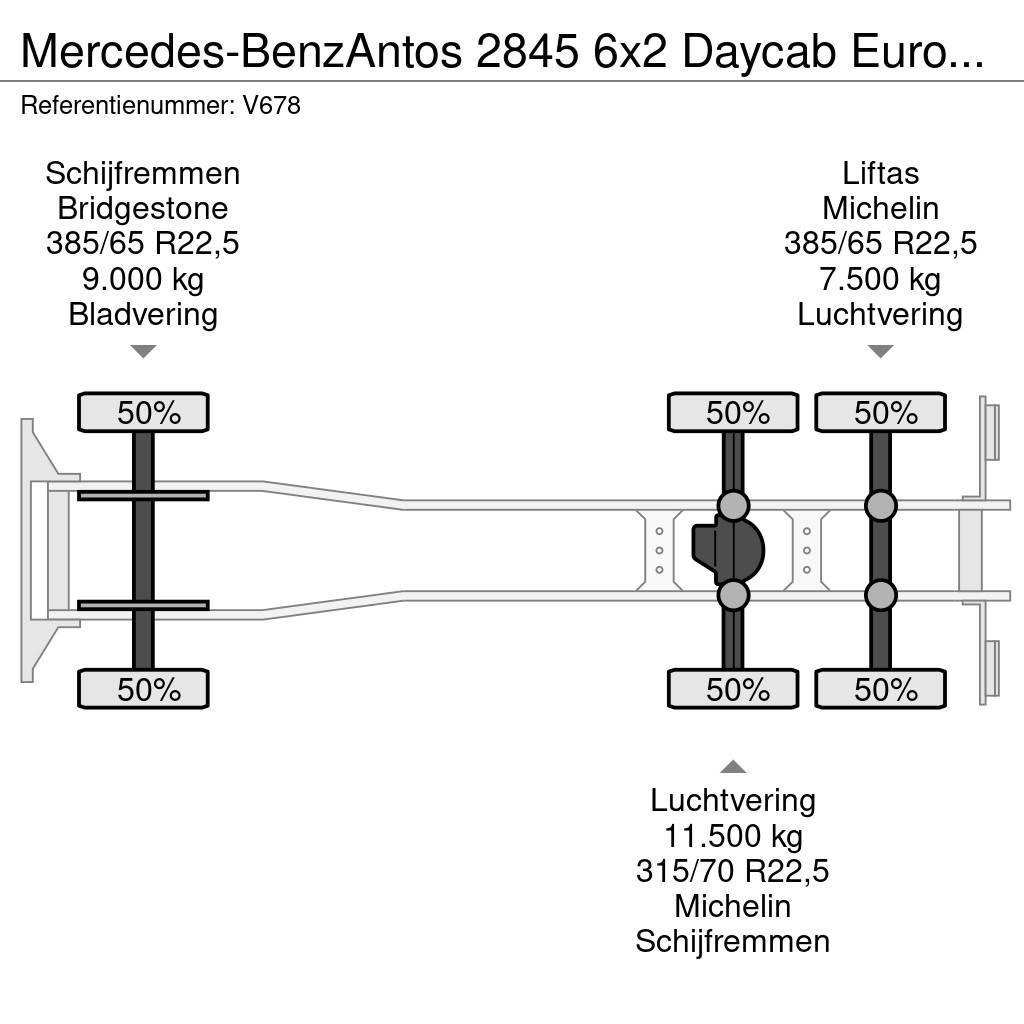 Mercedes-Benz Antos 2845 6x2 Daycab Euro6 - Haakarm 21T - Lift-A Rol kiper kamioni s kukama za dizanje