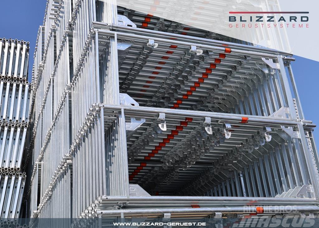 Blizzard S70 163,45 m² neues Blizzard Stahlgerüst + Durchst Oprema za skele
