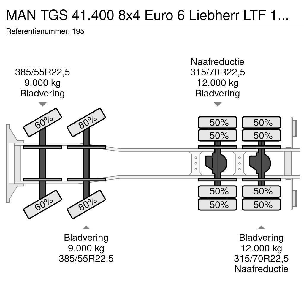 MAN TGS 41.400 8x4 Euro 6 Liebherr LTF 1060-4.1 Rabljene dizalice za težak teren