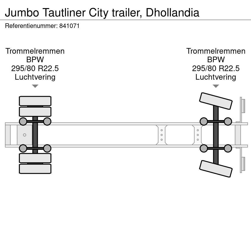 Jumbo Tautliner City trailer, Dhollandia Poluprikolice sa ceradom