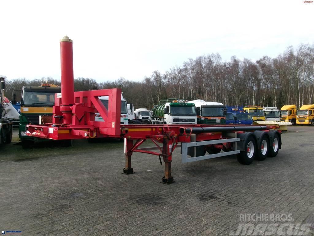 Dennison 3-axle tipping container trailer 30 ft. Kiper poluprikolice