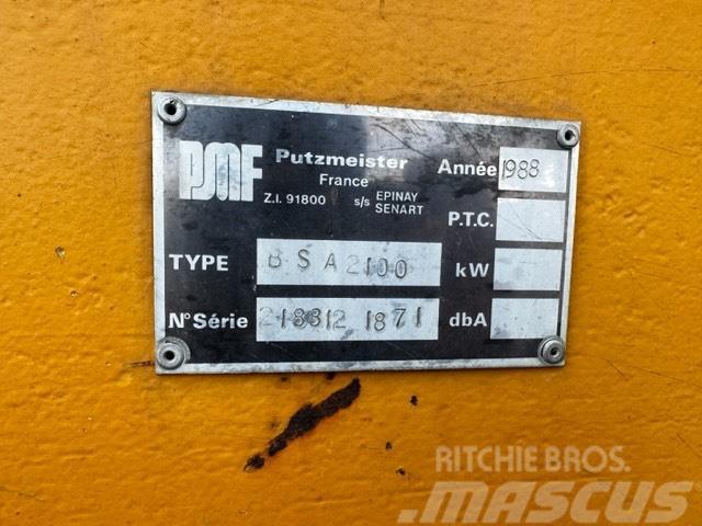 Putzmeister BSA 2100 /160 KW ELEKTRIC Kamionske beton pumpe