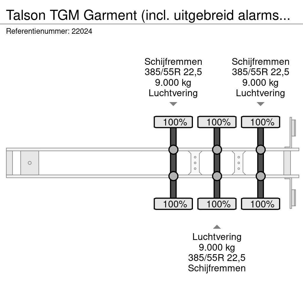 Talson TGM Garment (incl. uitgebreid alarmsysteem) Sanduk poluprikolice