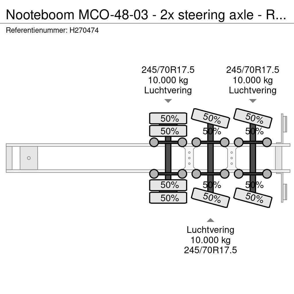 Nooteboom MCO-48-03 - 2x steering axle - Ramps - SAF Axle - Nisko-utovarne poluprikolice