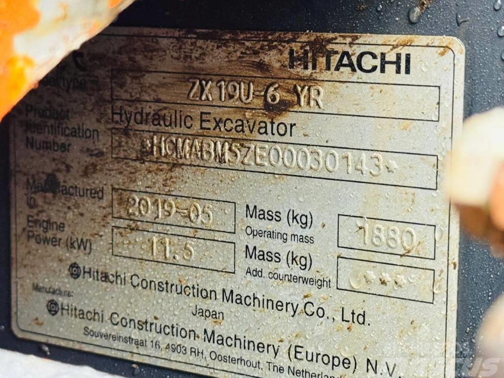 Hitachi ZX 19 U-6 Mini bageri <7t