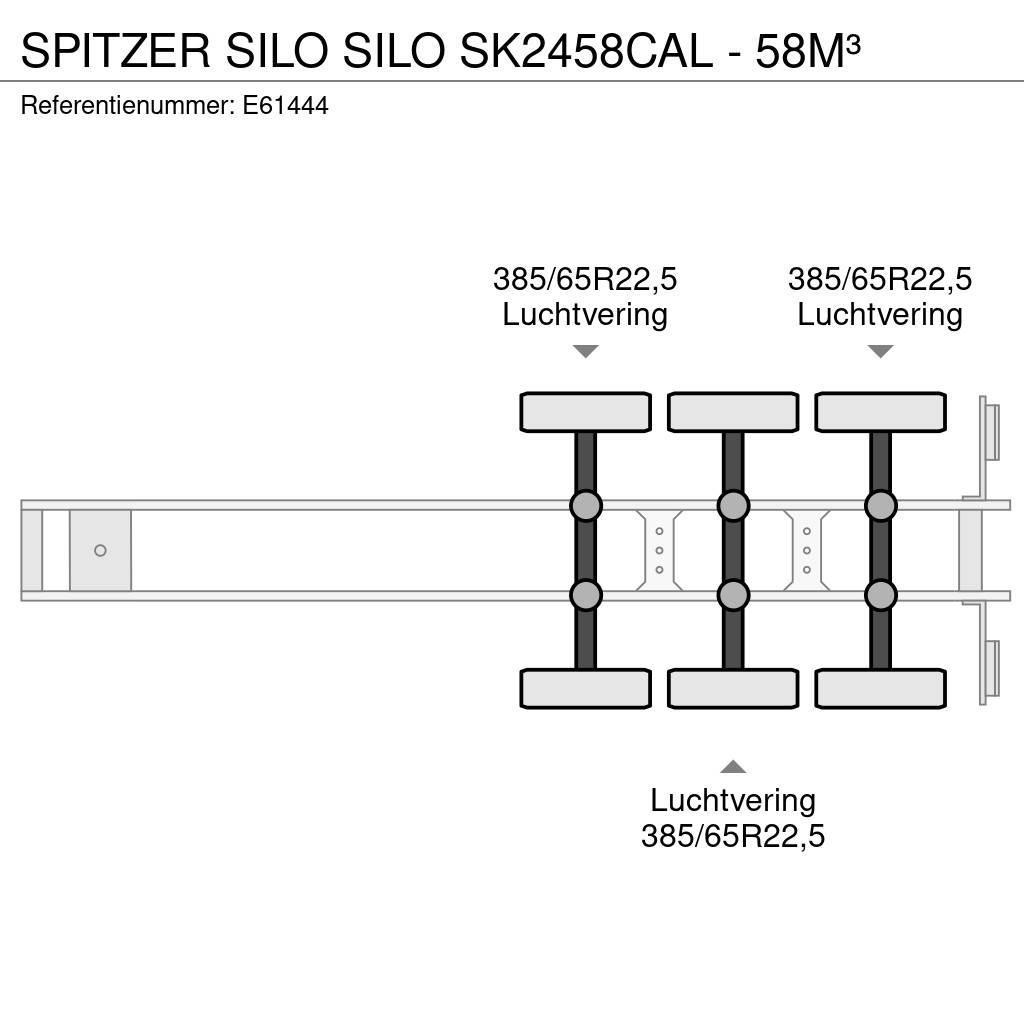 Spitzer Silo SILO SK2458CAL - 58M³ Tanker poluprikolice