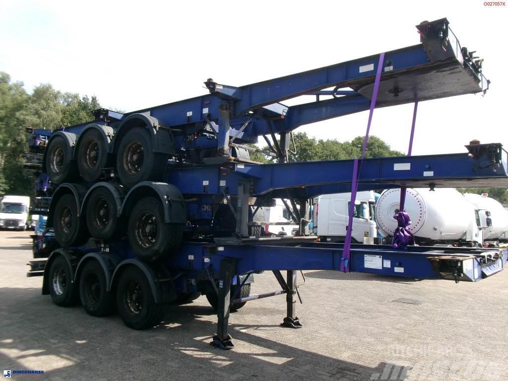 Montracon Stack - 3 x container chassis 20-30-40-45 ft Kontejnerske poluprikolice