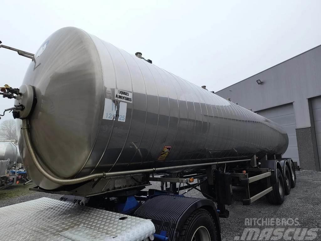 Maisonneuve 3 ESSIEUX CITERNE INOX ISOLEE  - 4 COMPARTIMENTS ( Tanker poluprikolice