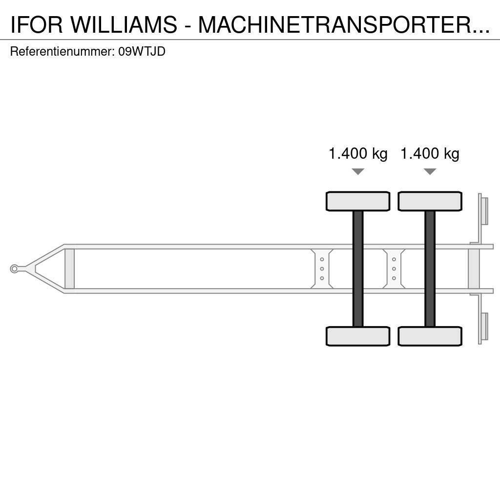 Ifor Williams - MACHINETRANSPORTER TRAILER AANHANGER MARGE Prikolice platforme/otvoreni sanduk