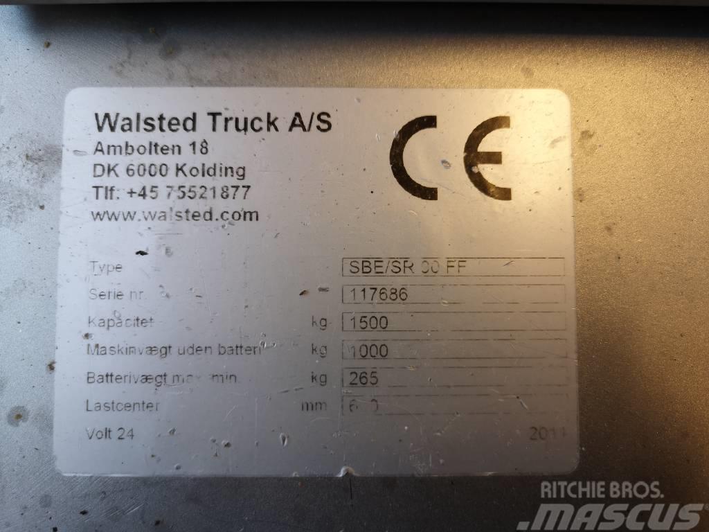  Walsted SBE/SR90FF - 1,5 tonns rustfri stabler FRI Ručni električni viličar