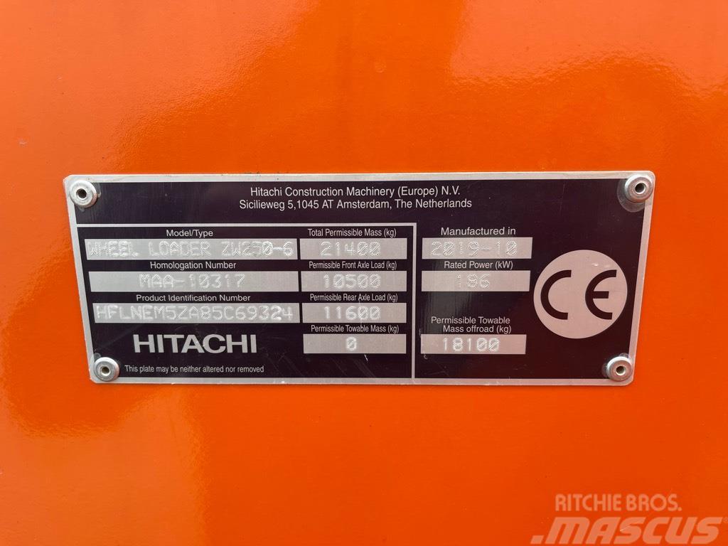 Hitachi ZW 250-6 Utovarivači na kotačima