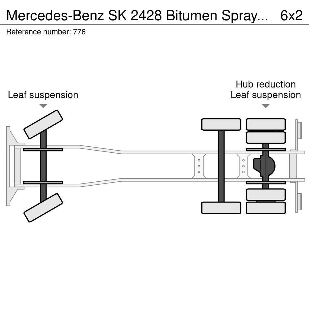 Mercedes-Benz SK 2428 Bitumen Sprayer 11.000L Good Condition Bitumenske prskalice
