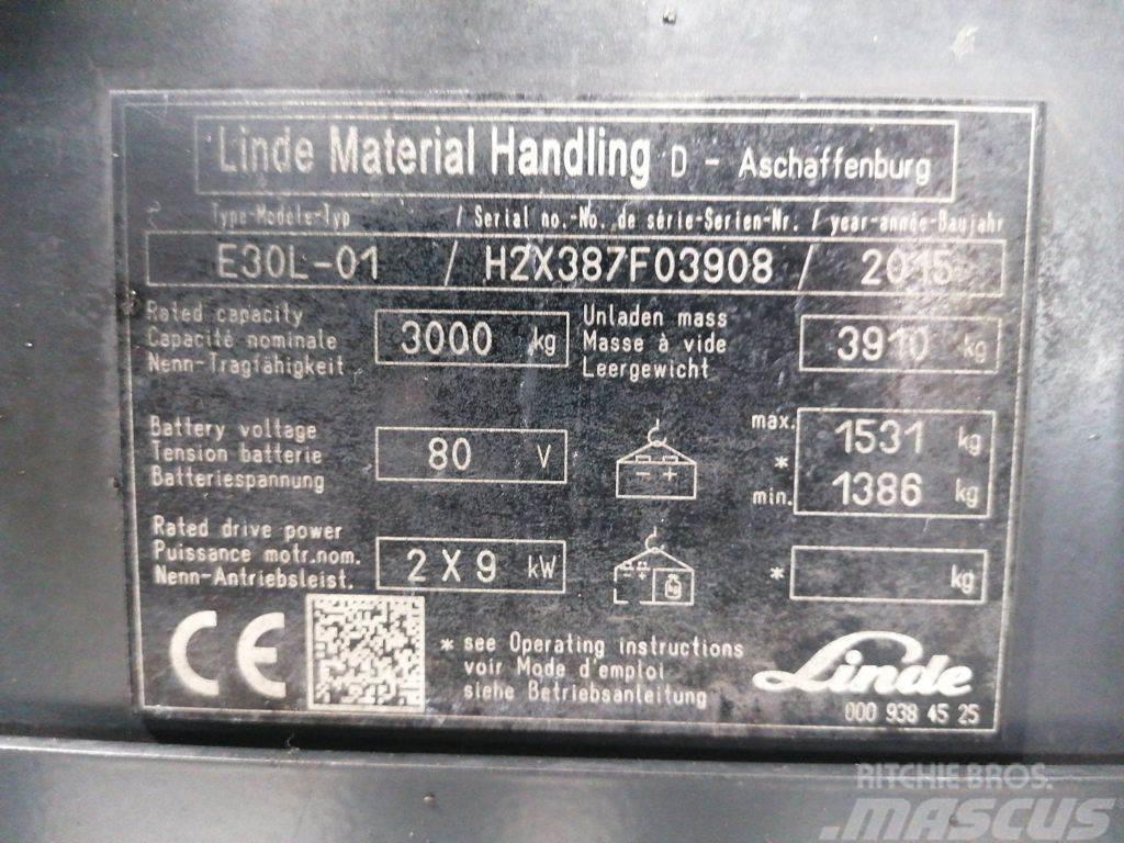 Linde E30L-01 Električni viličari