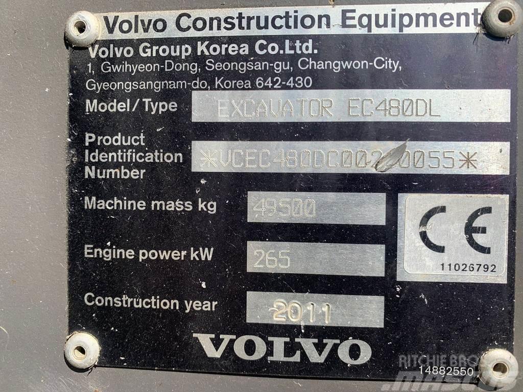 Volvo EC480DL Excavator pe Senile Specijalni kopači