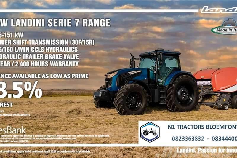 Landini PROMO - Landini Serie 7 Range (116 - 151kW) Traktori