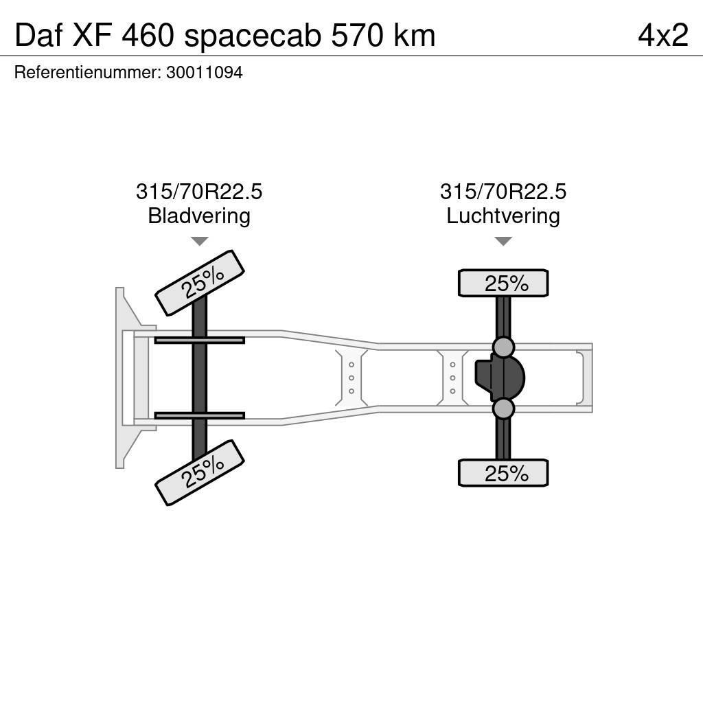 DAF XF 460 spacecab 570 km Traktorske jedinice