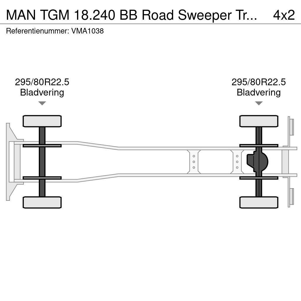 MAN TGM 18.240 BB Road Sweeper Truck (3 units) Kamioni za čišćenje ulica