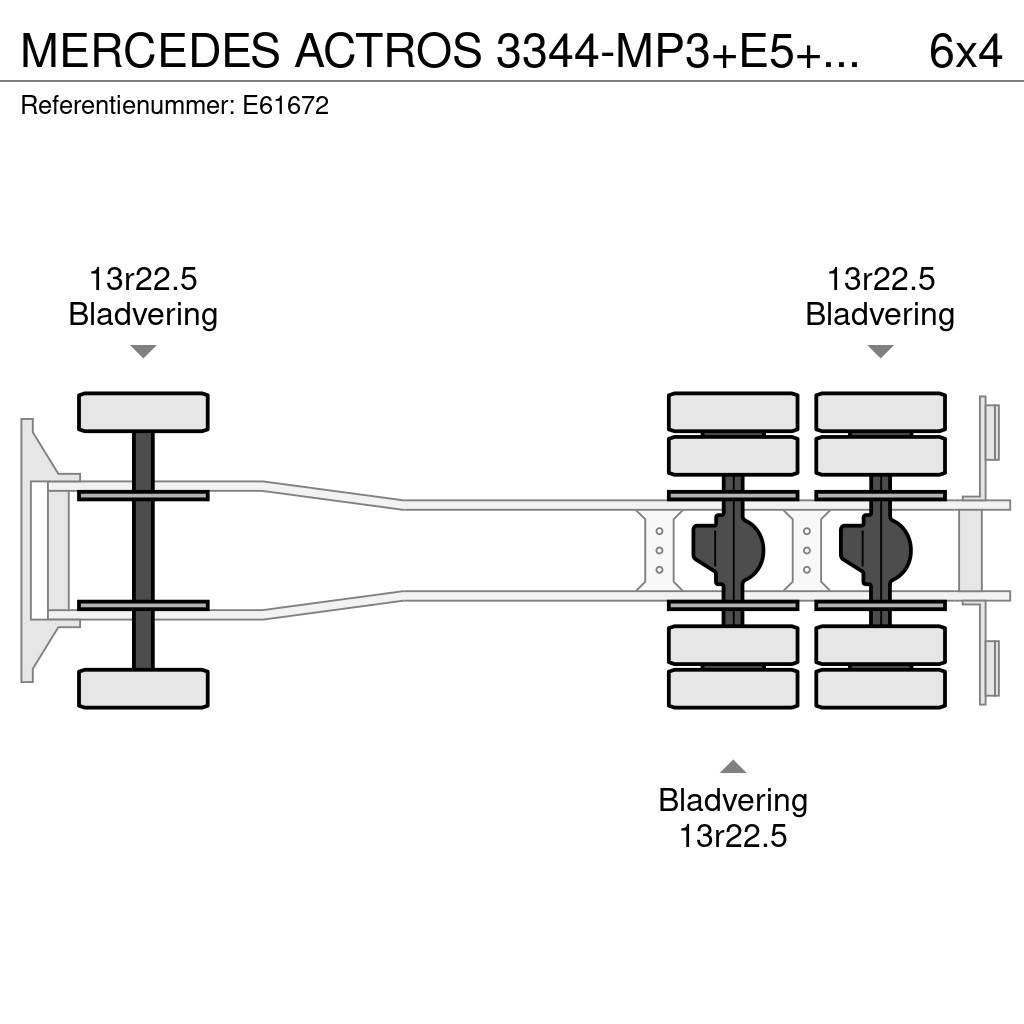 Mercedes-Benz ACTROS 3344-MP3+E5+PK23001/5EXT Kamioni sa otvorenim sandukom
