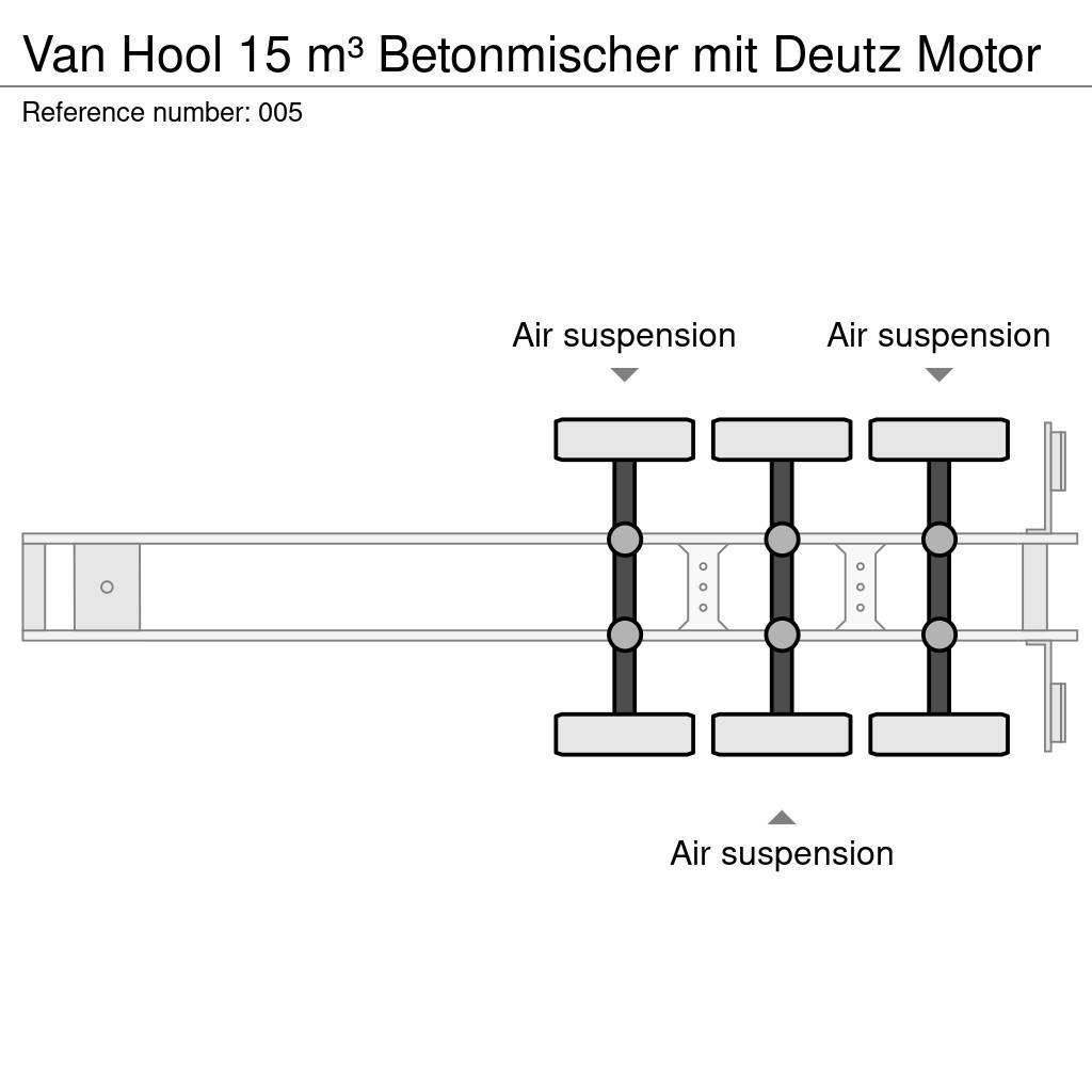 Van Hool 15 m³ Betonmischer mit Deutz Motor Ostale poluprikolice