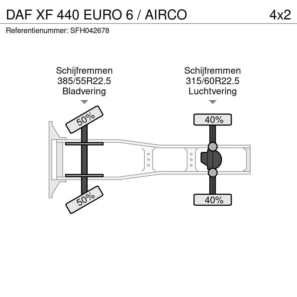 DAF XF 440 EURO 6 / AIRCO Traktorske jedinice